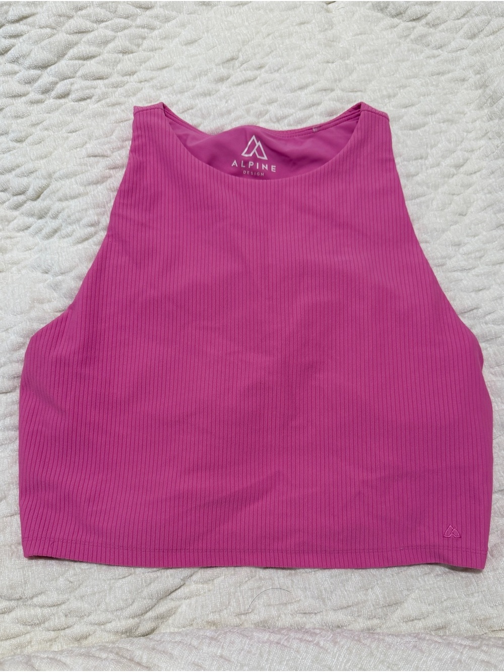 Alpine Design Pink Ribbed Crop Tank - Picture 6 of 6